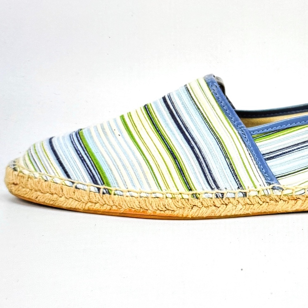 Zara Man Vintage Fabric Blue Striped Espadrilles Men’s Size 9.5 NWOT - Picture 12 of 12